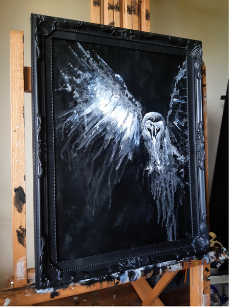 The Haunted Owl. Original artwork.
