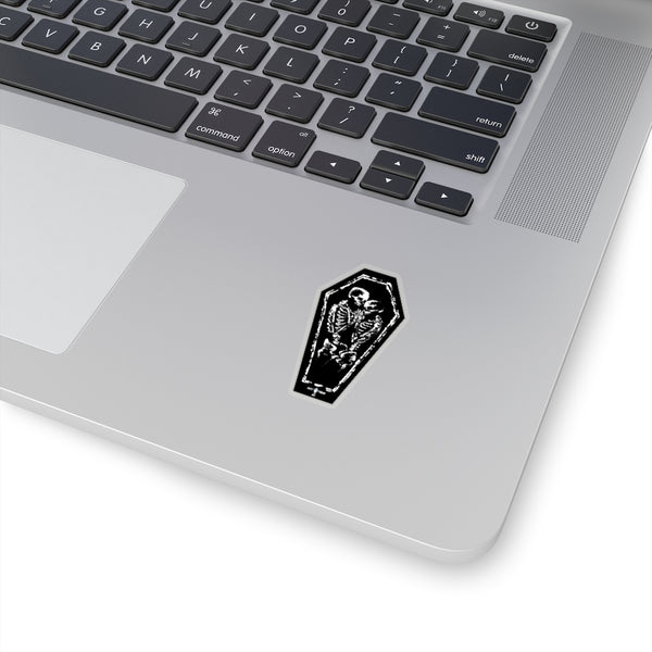 Kiss and hold me forever in black - Kiss-Cut Stickers
