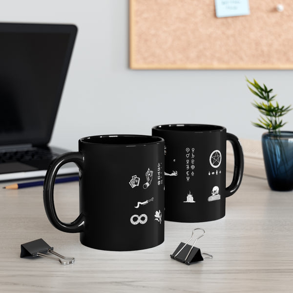 Her divine power mug - 11oz Black Mug