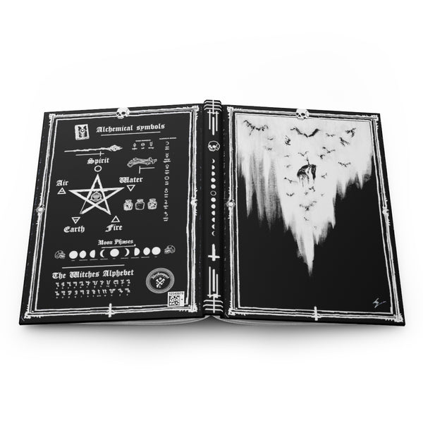 The Ravens Call Her. Hardcover Journal Matte. Gothic spell book - Lined Journal