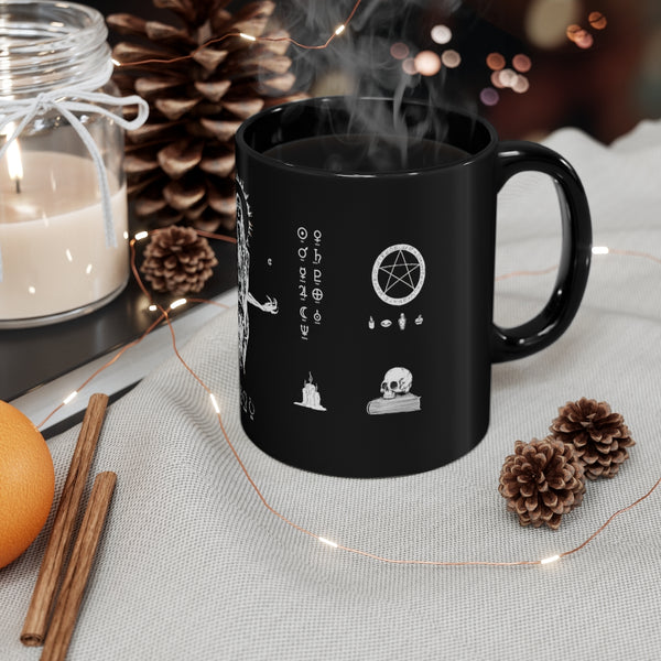 Her divine power mug - 11oz Black Mug