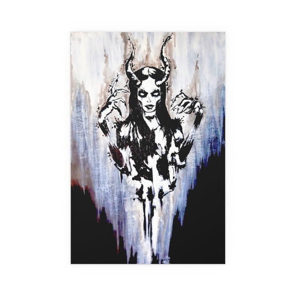 The Horned God - Silk Posters. Artwork. Art. Pagan. Wicca. dark art. Gothic home décor.