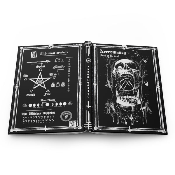 Necromancy. Book of the dead - Hardcover Journal Matte. Gothic spell book - Journal