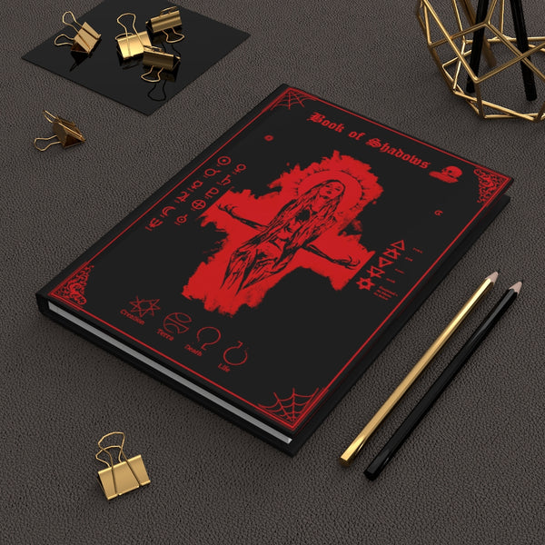 Book of shadows - Hardcover Journal Matte. Her Devine Power. Blood Red edition