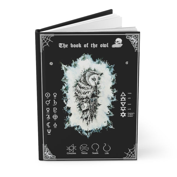 The book of the owl - Hardcover Journal Matte. The dark gypsy. Witchcraft, pagan.