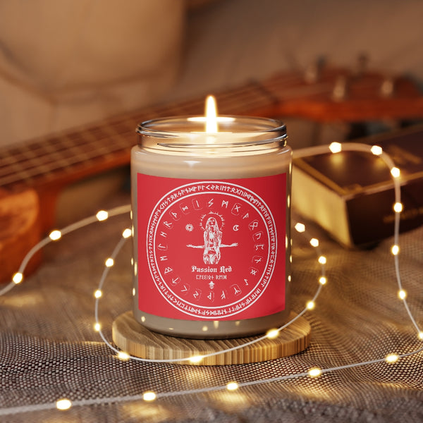 Spell Candle - Passion Red - Aromatherapy Spell craft Candles, 9oz. Witchcraft. ritual. Dark magic.