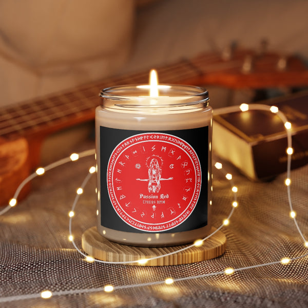 Spell Candle - Passion Red - Aromatherapy Spell craft Candles, 9oz. Witchcraft. ritual. Dark magic.
