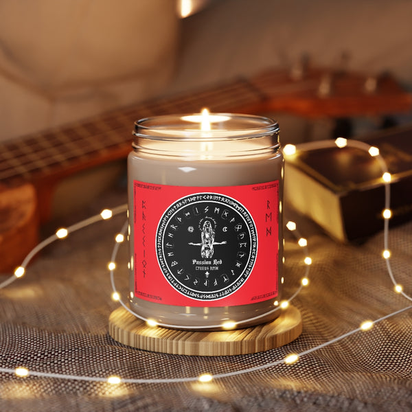 Spell Candle - Passion Red - Aromatherapy Spell craft Candles, 9oz. Witchcraft. ritual. Dark magic.
