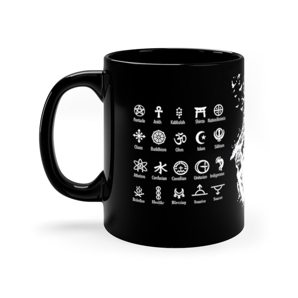 Life and death of the raven -  11oz Black Mug.