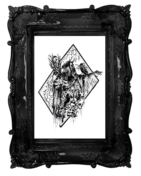 Odin is watching you - Poster wall art. High quality Enhanced Matte poster