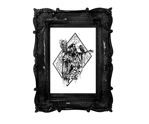 Odin is watching you - Poster wall art. High quality Enhanced Matte poster