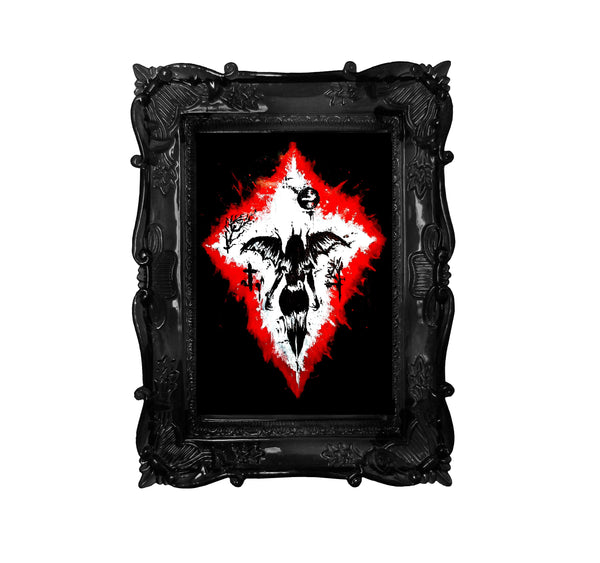 Her devilish power. Home décor - Poster wall art.