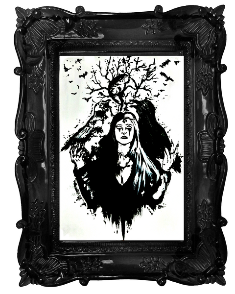 Life and death of the ravens. Home decor - Poster wall art.