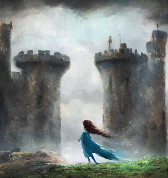 The brave princess. Art print