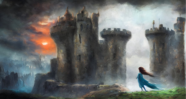 The brave princess. Art print