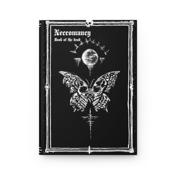 Necromancy. Book of the dead - Deathly butterfly. Hardcover Journal Matte. Gothic spell book - Journal