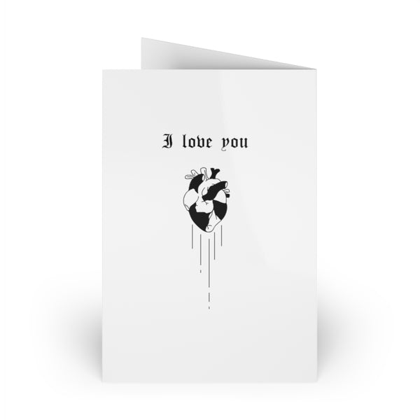 My love for you will never die. Greeting Cards (1 or 10-pcs). White version