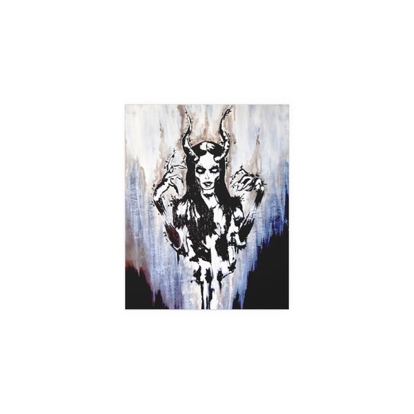 The Horned God - Silk Posters. Artwork. Art. Pagan. Wicca. dark art. Gothic home décor.