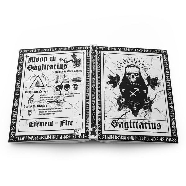 Sagittarius. Spell and magic journal. Star sign - Hardcover Journal Matte. The shadow warlock. Lined journal. Artistic, story, Spell craft.