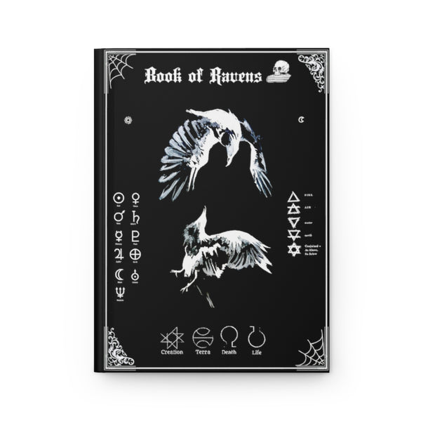 Book of Ravens - Hardcover Journal Matte. Gothic spell book - Journal