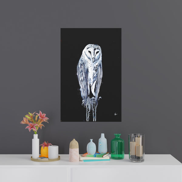 Silent Owl - Fine Art Posters. Wall art. Painting. Artwork
