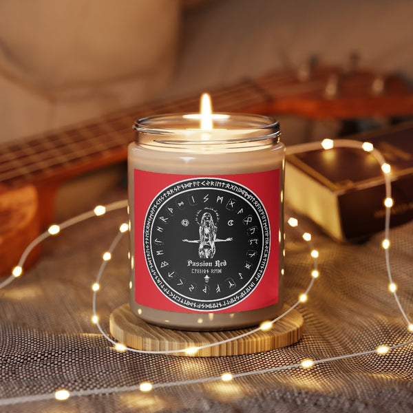 Spell Candle - Passion Red - Aromatherapy Spell craft Candles, 9oz. Witchcraft. ritual. Dark magic.