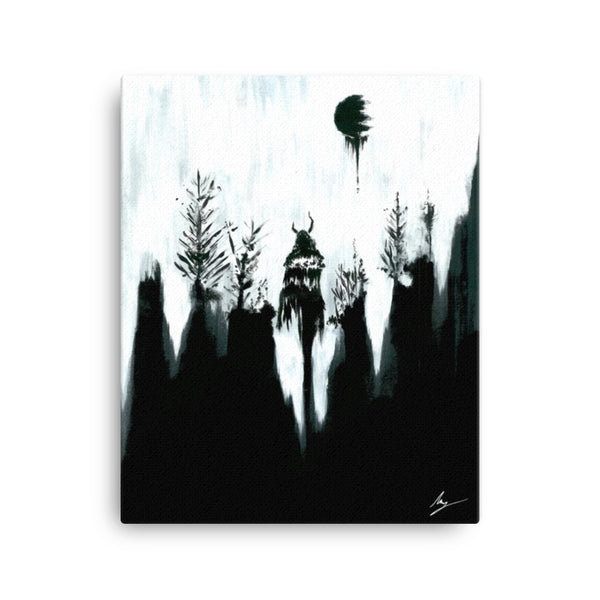The Forest Witch. Gothic, Ravin, forest, witch, witchcraft and dark art. Gothic Home decor - Canvas