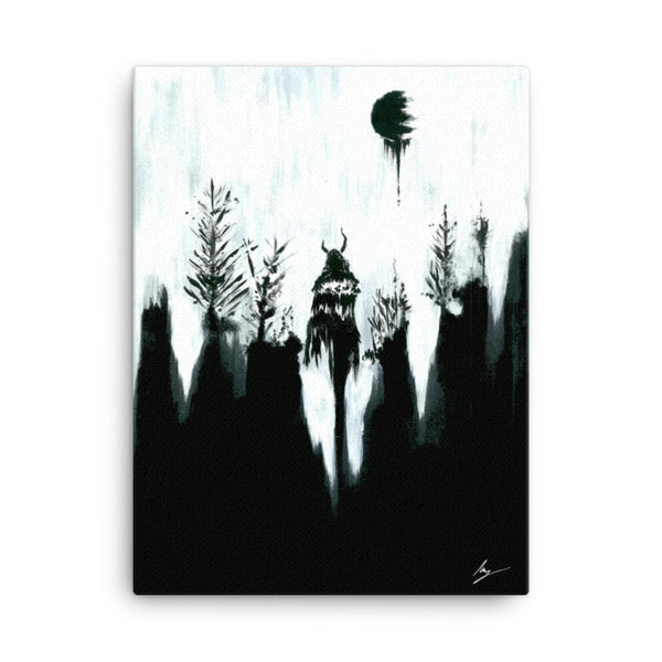 The Forest Witch. Gothic, Ravin, forest, witch, witchcraft and dark art. Gothic Home decor - Canvas