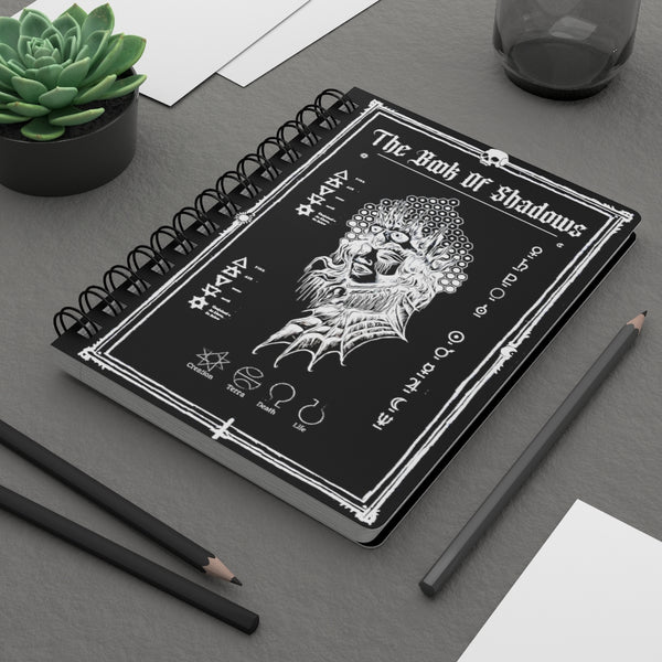 The Book of shadows - Spiral Bound Journal. Spell craft, witchcraft, dark journal. Lilith the supreme empress of Hell