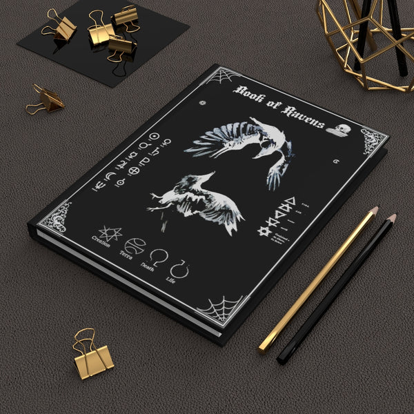 Book of Ravens - Hardcover Journal Matte. Gothic spell book - Journal