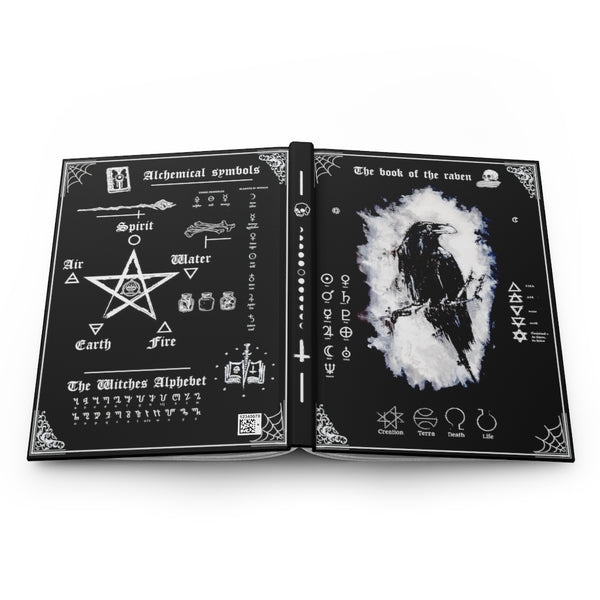 The book of the raven - Hardcover Journal Matte. The dark gypsy. Witchcraft, pagan.