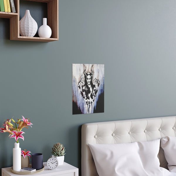 The Horned God - Silk Posters. Artwork. Art. Pagan. Wicca. dark art. Gothic home décor.