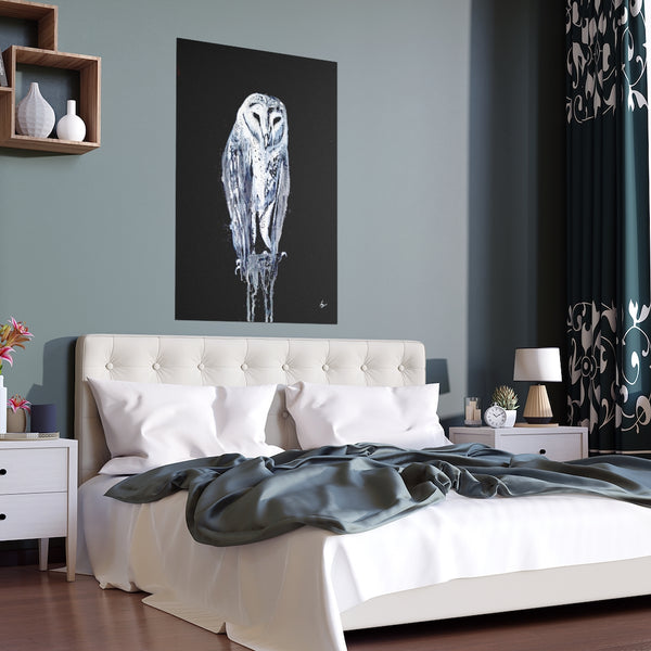 Silent Owl - Fine Art Posters. Wall art. Painting. Artwork