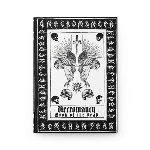 Deathly owl - Necromancy Book of the dead journal. Hardcover Journal Matte. The shadow warlock. Lined journal.