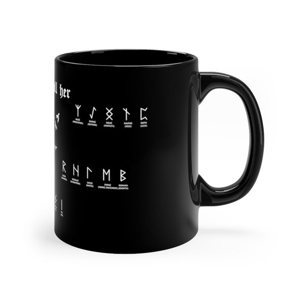 The ravens call her mug - 11oz Black Mug