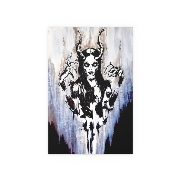The Horned God - Silk Posters. Artwork. Art. Pagan. Wicca. dark art. Gothic home décor.