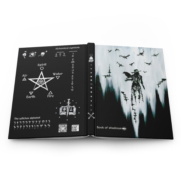 Book of shadows - Hardcover Journal Matte. Diana the Raven witch
