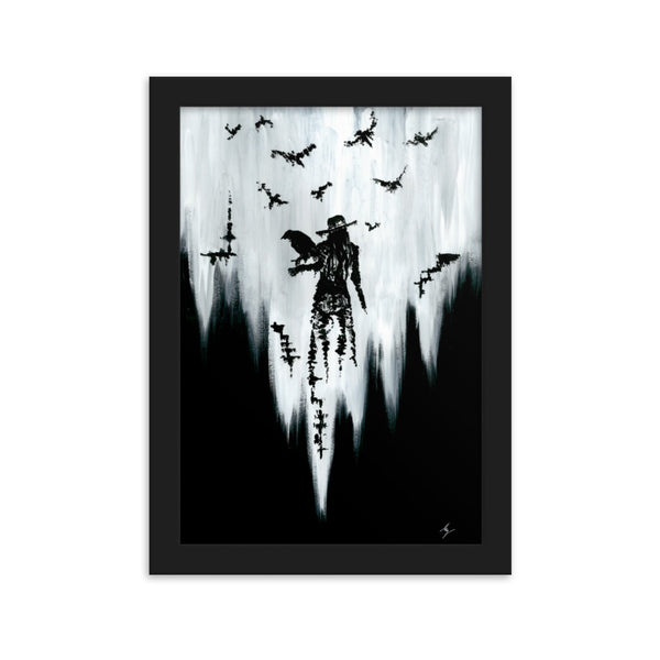 The raven witch Diana. Framed matte paper poster