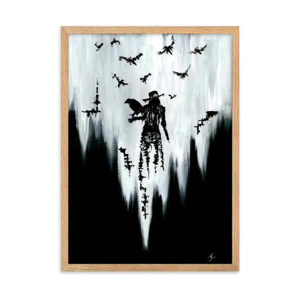 The raven witch Diana. Framed matte paper poster