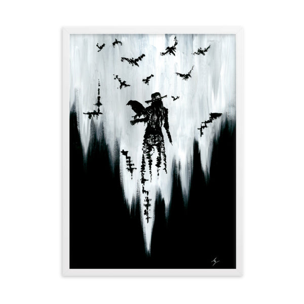 The raven witch Diana. Framed matte paper poster