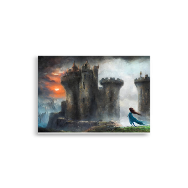 The brave princess. Art print