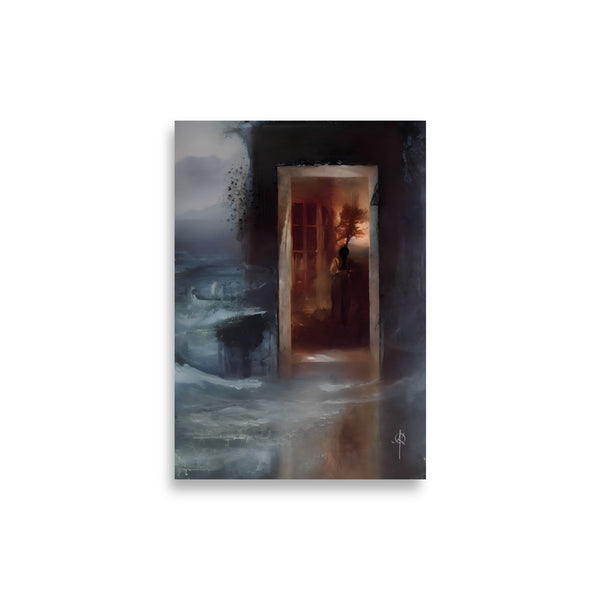 Oil Painting. The Porte. Painting. Art print. original artwork. Gothic Home décor. Digital art.