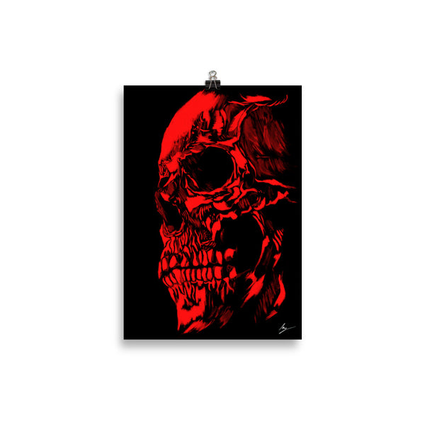 Blood skull - Wall art