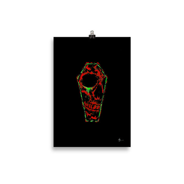 Even in death I still weep. Gothic, Skull, Love, witch, witchcraft and dark art. Original Artwork by alexkempart. Gothic Home decor - Wall art