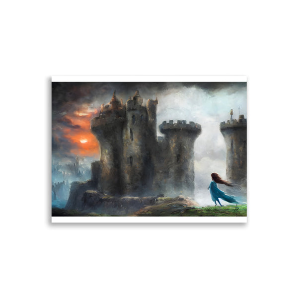 The brave princess. Art print