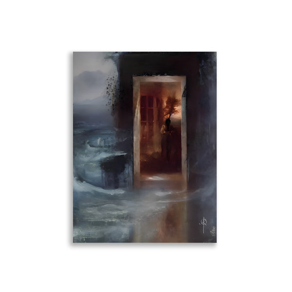 Oil Painting. The Porte. Painting. Art print. original artwork. Gothic Home décor. Digital art.