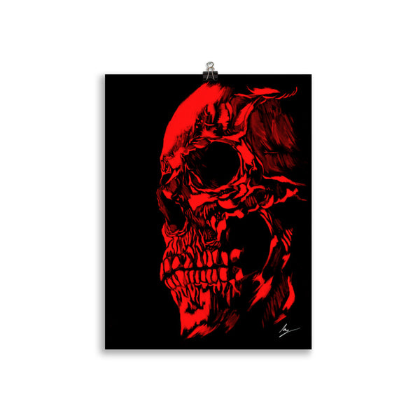 Blood skull - Wall art