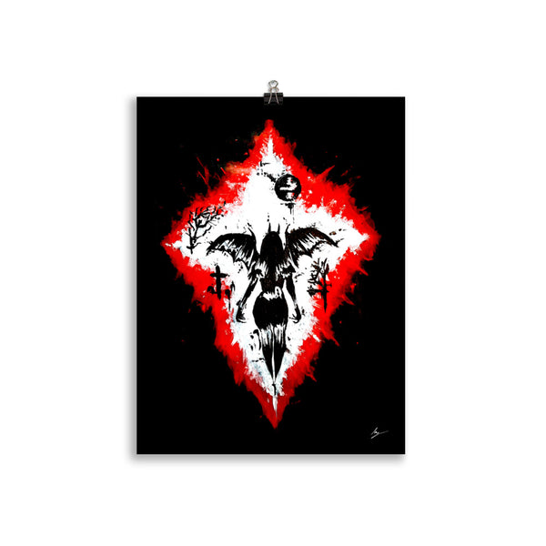 Her devilish power. Home décor - Poster wall art.