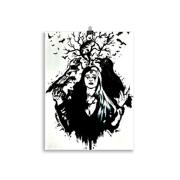 Life and death of the ravens. Home decor - Poster wall art.