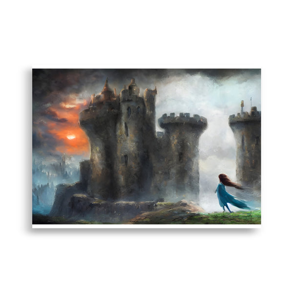 The brave princess. Art print